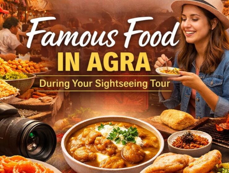 Agra famous food including Petha, Jalebi and Mughlai dishes during local sightseeing tour