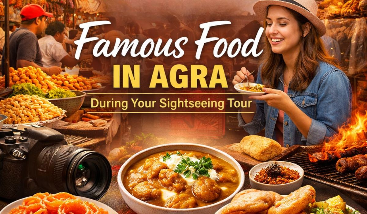 Agra famous food including Petha, Jalebi and Mughlai dishes during local sightseeing tour